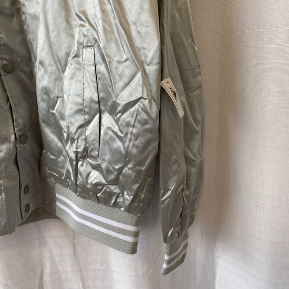 Walt Disney Imagineering Exclusive Large Mickey Disco Silver Varsity Jacket NWT - Picture 3 of 14